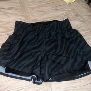 Avia zebra stripe athletic shorts